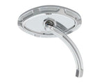 Arlen Ness Bevelled Mirror with Short Stem - CHROME. Fits RHS
