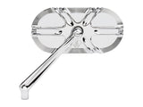 Arlen Ness Deep Cut Caged Series Mirror- CHROME. Fits LHS