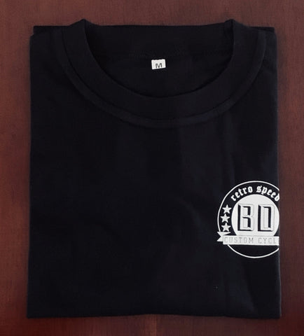 BDCC T-Shirt with BDCC Logo - Bobber Daves Custom Cycles