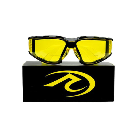 Bi-Focal Motorcycle Safety Glasses - Yellow 2.5+ RCD - Bobber Daves Custom Cycles