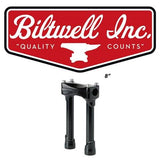 Biltwell - Murdock 8" Straight Risers Black - Bobber Daves Custom Cycles