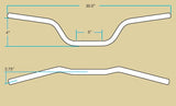 Biltwell Tracker High Handlebars 1 inch Chrome - Bobber Daves Custom Cycles