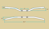 Biltwell Tracker Mid Handlebars 1 inch Chrome - Bobber Daves Custom Cycles