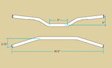 Biltwell Tracker Mid Handlebars 1 inch Chrome - Bobber Daves Custom Cycles