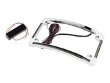 Curved Number Plate Frame, LED All-in One signals. - Bobber Daves Custom Cycles
