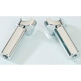 Finned Handlebar 2" Straight Risers & Clamps. - Bobber Daves Custom Cycles