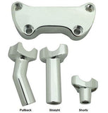 Finned Handlebar 2" Straight Risers & Clamps. - Bobber Daves Custom Cycles