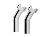 Finned Handlebar 4" Pullback Risers & Clamps. - Bobber Daves Custom Cycles