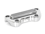 Finned Handlebar 4" Straight Risers & Clamps. - Bobber Daves Custom Cycles