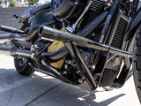 Front & Rear Brawler Crash Bar Kit - Black. Fits Softail 2018up - Bobber Daves Custom Cycles