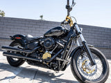 Front & Rear Brawler Crash Bar Kit - Black. Fits Softail 2018up - Bobber Daves Custom Cycles