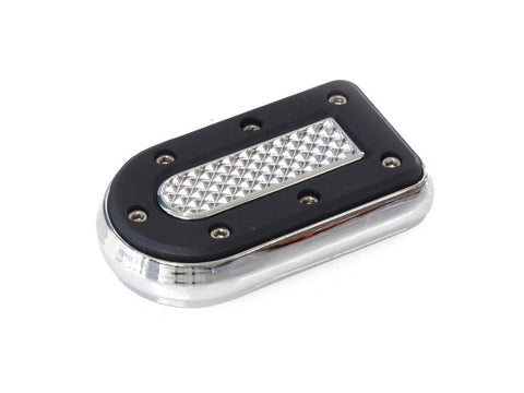Heavy Industry Brake Pedal Pad - Chrome. Fits FX Softail 1984-2015, Dyna Wide Glide 1993-2005 & XG 2015-2020 - Bobber Daves Custom Cycles