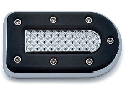 Heavy Industry Brake Pedal Pad - Chrome. Fits Touring 1983up, FL Softail 1986up & Dyna Switchback 2012-2016. - Bobber Daves Custom Cycles