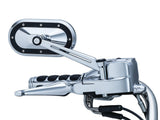 Heavy Industry Mirrors - CHROME & BLACK - Bobber Daves Custom Cycles