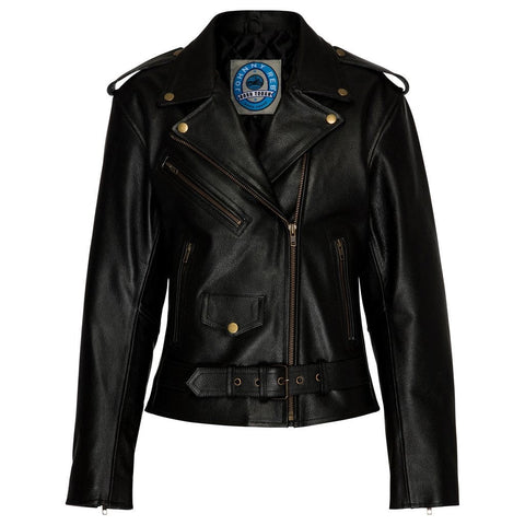 Johnny Reb Ladies Savannah Leather Jacket - Bobber Daves Custom Cycles