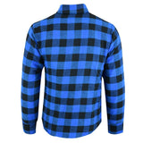 Johnny Reb Waratah Protective Shirt with Kevlar Lining - Black/Blue Check - Bobber Daves Custom Cycles