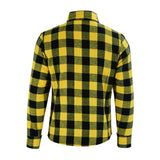 Johnny Reb Waratah Protective Shirt with Kevlar Lining - Black/Yellow Check - Bobber Daves Custom Cycles