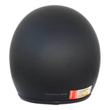 JR Olga Open Face Helmet -Matte Black, Studs. - Bobber Daves Custom Cycles