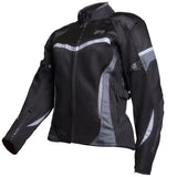 MD Clio Ladies Vented Jacket -Black/White - Bobber Daves Custom Cycles