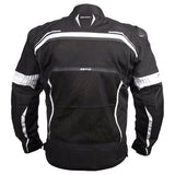 MD Rapid Vented Jacket - Black/White - Bobber Daves Custom Cycles