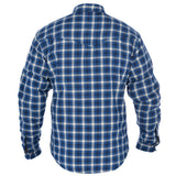 Oxford Kickback Protective Shirt - Blue Checkered - Bobber Daves Custom Cycles