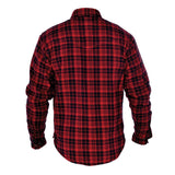 Oxford Kickback Protective Shirt - Red Checkered - Bobber Daves Custom Cycles