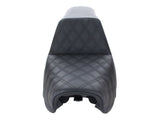 Step Up LS Dual Seat (Black). Dyna 2006-17. - Bobber Daves Custom Cycles