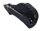 Step up LS Dual Seat (Blue). Dyna 2006-17. - Bobber Daves Custom Cycles