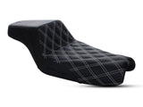Step-up LS Dual Seat Diamond Stitch. XL 2004+ - Bobber Daves Custom Cycles