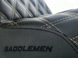 Step Up LS Dual Seat (Gold). Dyna 2006-17. - Bobber Daves Custom Cycles