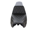 Step Up LS Dual Seat (Gold). Dyna 2006-17. - Bobber Daves Custom Cycles