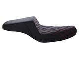 Step-up LS Dual Seat (Red). XL 2004+ - Bobber Daves Custom Cycles