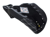 Step Up LS Dual Seat (White). Dyna 2006-17. - Bobber Daves Custom Cycles