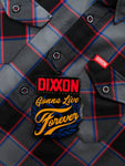 Dixxon Men's Flannel - Gonna Live Forever - Bobber Daves Custom Cycles