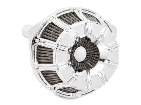 10-Gauge Air Cleaner- Chrome. Fits Touring '17up & Softail '18up. - Bobber Daves Custom Cycles