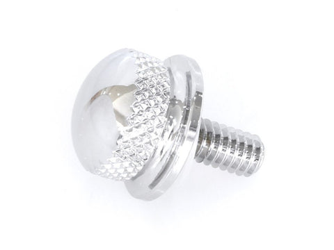 1/4in.-20 Knurled Seat Release Knob - Chrome. Fits H-D 1996up. - Bobber Daves Custom Cycles