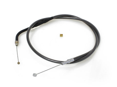 26-1/2in. Idle Cable - Black Pearl. Fits V-Rod 2002up. - Bobber Daves Custom Cycles