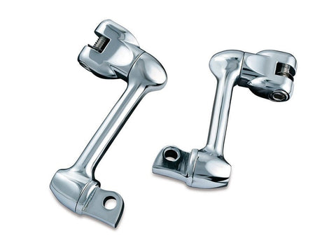 2in. Adjustable Lockable Offsets with Male Mounts - Chrome. - Bobber Daves Custom Cycles