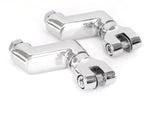 2in. Offset Footpeg Mounts - Chrome. - Bobber Daves Custom Cycles