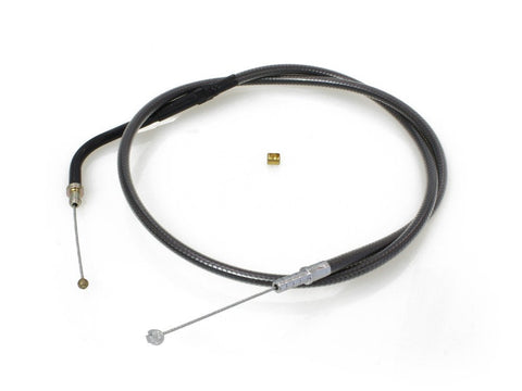 36-1/2in. Idle Cable - Black Pearl. Fits V-Rod 2002up. - Bobber Daves Custom Cycles