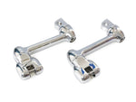 4in. Adjustable Lockable Offsets with Male Mounts - Chrome. - Bobber Daves Custom Cycles