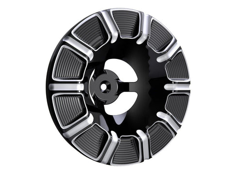 65� & 95� Velocity 10-Gauge Air Filter Cover - Black. - Bobber Daves Custom Cycles