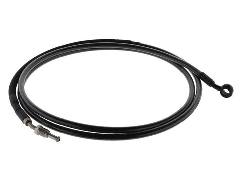 82in. Hydraulic Clutch Line with 10mm x 35 Degree Banjo - Black Pearl. Fits Touring & Softail 2017up Models with the Original H-D Hydraulic Clutch. - Bobber Daves Custom Cycles
