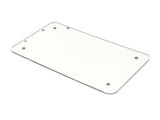 Flat Number Plate Backing Plate-CHROME
