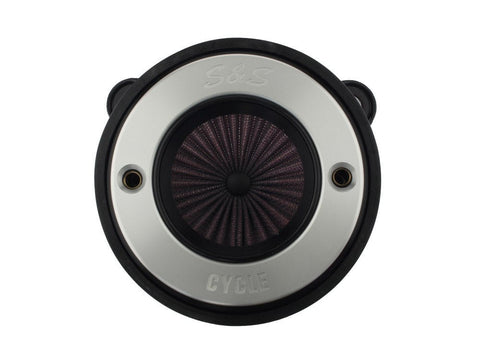 Air Stinger Stealth Air Cleaner Kit - Brushed S&S Ring. Fits Big Twins 1993-2017 with CV Carb or Cable Operated Delphi EFI. - Bobber Daves Custom Cycles