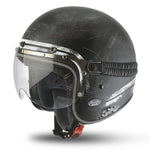 Airoh Garage Helmet - Raw Matte Black - Bobber Daves Custom Cycles