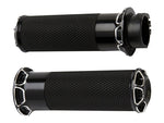 AN Fusion Bevelled Handgrips -TBW 2008+ - Bobber Daves Custom Cycles