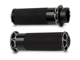 AN Fusion Bevelled Handgrips -Throttle Cables - Bobber Daves Custom Cycles