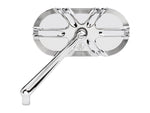 Arlen Ness Deep Cut Caged Series Mirror- CHROME. Fits LHS - Bobber Daves Custom Cycles
