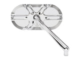 Arlen Ness Deep Cut Caged Series Mirror- CHROME. Fits RHS - Bobber Daves Custom Cycles